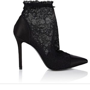 Stella Luna Lace and Satin Bootie Pumps